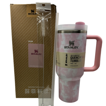 Термос термокружка Stanley Quencher H2.0 Tumbler из нержавеющей стали 1,18 л Pink Marble KT6007896