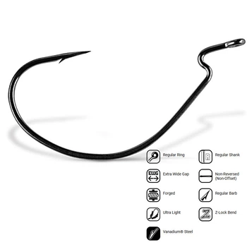 Гачок офсетний VMC 7310 Super Light Worm Hook BN №2 5шт. 7310-BN-02