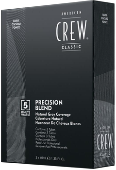 Система маскування сивини American Crew Precision Blend Coverage 2-3 Dark 3x40 мл (738678248355)