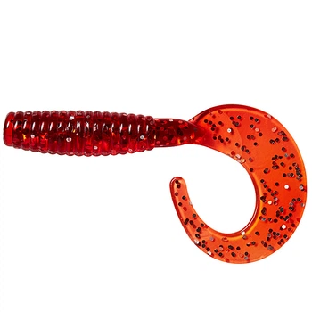 Твістер DAM Grup Curl Tail 7см red/silver 65447