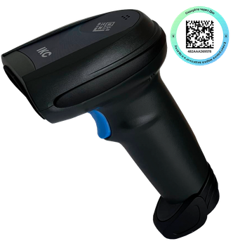 Беспроводной сканер штрих-кодов ІКС-5208 с Wireless USB-адаптером (ІКС-5208RC-BT-2D-USB)