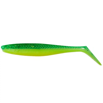 Силіконова приманка DAM Effzett Slim Shad Paddle Tail 10см UV GREEN/LIME 65452