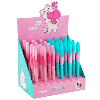 Ручка кулькова Kite EasyStart Kitty (K25-099-2)