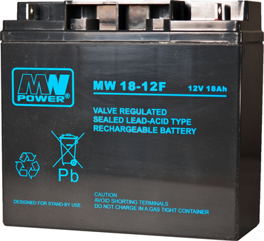 Akumulator MW Power VRLA AGM MW 18-12F 12 V 18 Ah (5902135117019)