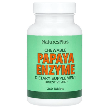 Ферменты папайи, Papaya Enzyme, Nature's Plus, 360 жевательных таблеток (NAP-04462)