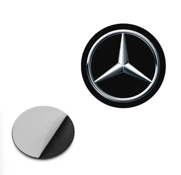 Наклейка с логотипом Mercedes для авто и ключей d=13мм ПВХ-пластик объемная