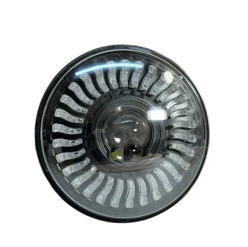 Фара Led ВАЗ 2101, 2121, ГАЗ, УАЗ, іномарки, мото 7 дюймів 60W 175х175х80мм ближнє, дальнє світло 1шт