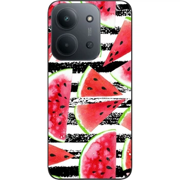 Силиконовый чехол SMTT для Xiaomi Redmi 15C с картинкой Арбуз