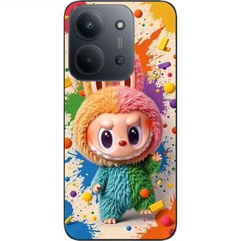 Силиконовый чехол SMTT для Xiaomi Redmi 15C с картинкой Labubu Яркий