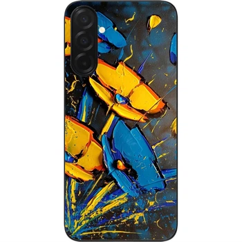 Силиконовый чехол SMTT для Samsung Galaxy A57 с дизайном Цветы Украины