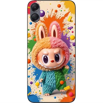 Силиконовый чехол SMTT для Samsung A07 Galaxy A075F с картинкой Labubu Яркий