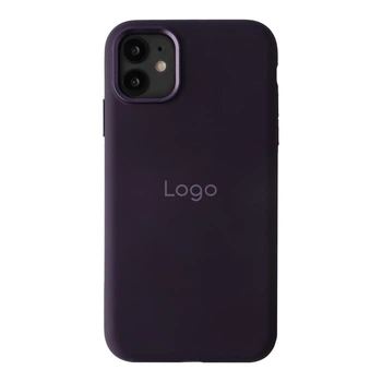 Чохол Premium Silicone Case Metal Buttons (AA) для iPhone 11 Колір Purple