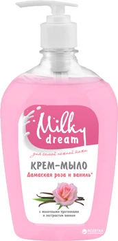 Рідке крем-мило Milky Dream Дамаська троянда та ваніль 500 мл (4820205300059)