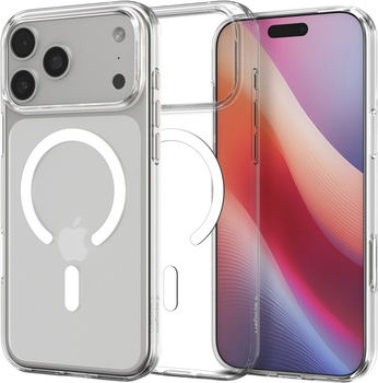 Etui plecki Spigen Liquid Crystal MagSafe do Apple iPhone 17 Pro Transparent/White (8800283315288)