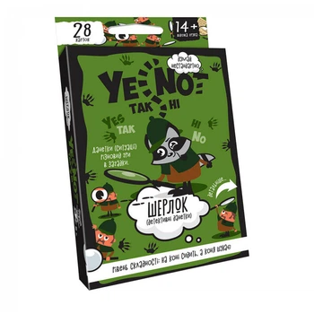 Настільна карткова гра YENOT ДаНетки Danko Toys укр. мовою Зелений YEN-01-04U