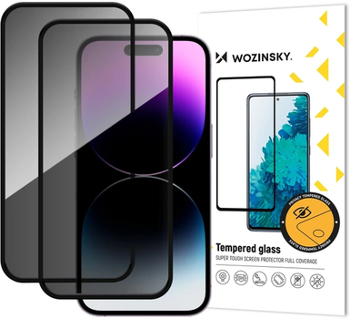 Szkło hartowane Wozinsky Privacy Glass tempered do Apple iPhone 17 Air 2 szt. Black (5907769380143)
