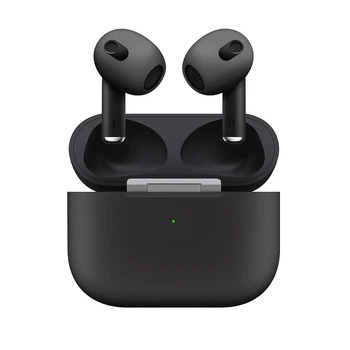 Безпроводные блютуз наушники LEXEGO Air 3 Black Edition (3 поколение) чип Jerry для телефона айфона андроид беспроводная зарядка и датчик уха AP3GBJ