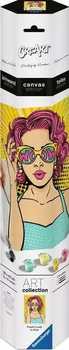 Malowanie po numerach Ravensburger CreArt Pop Art Collection Kobieta w okularach 30 x 40 cm (4005556258574)