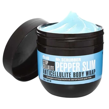 Холодне антицелюлітне обгортання для тіла Stop Cellulite Pepper Slim Mr.SCRUBBER 250g