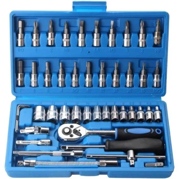 Набір інструментів 46 в 1 з тріскачкою 1/4" UFT Settools3 Синій (UFTsettools3Blue) (COPY)