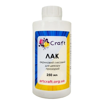 Лак акриловый глянцевый 250 мл Art Craft 5002-AC 4692747