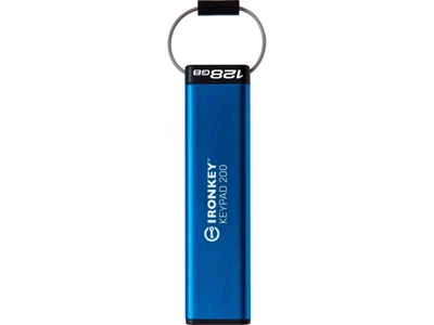 Флешка Kingston 128 GB USB3.2 IronKey Keypad Blue (IKKP200C/128GB)
