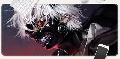 Игровая поверхность, коврик для мышки с Аниме принтом "Токийский гуль / Tokyo ghoul" 800*300*3 мм 0213