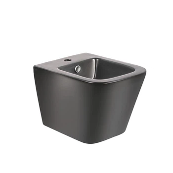 Біде підвісне Qtap Tern New керамічне чорне 500x360x320 мм (SD00052588)