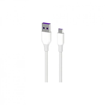 Дата кабель USB 2.0 AM to Micro 5P 1.0m Glow white 2E (2E-CCAM-WH_) (260896)
