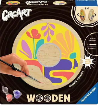 Malowanie po numerach Ravensburger CreArt Wooden Wzory 2 20 cm (4005556259212)