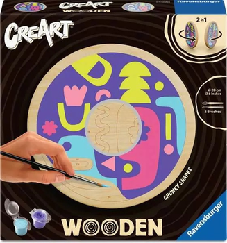 Malowanie po numerach Ravensburger CreArt Wooden Wzory 3 20 cm (4005556259212)