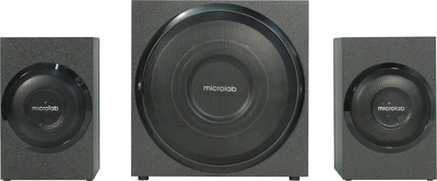 Акустическая система MICROLAB M-110 2.1, 10W, mini-jack, черный