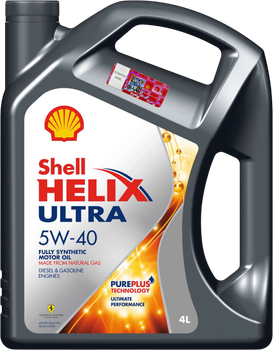 Моторна олива Shell Helix Ultra 5W-40, 4 л (ТОВ-У000005)