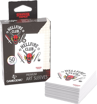 Koszulki na karty Gamegenic Stranger Things - Hellfire Club (4251715413357)