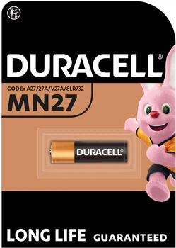 Щелочная батарейка Duracell A27/27A/V27A/8LR732 MN27 12 В (3836)