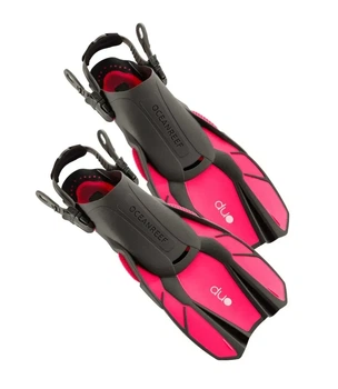 Ласти Ocean Reef OR020107 DUO FINS - S/M, чорно-рожеві