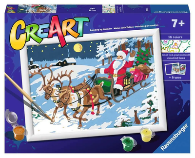 Malowanie po numerach Ravensburger Creart dla dzieci: Święta (4005556202645)