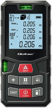 Лазерний далекомір Qoltec 50687 LCD 120m (5901878506876)