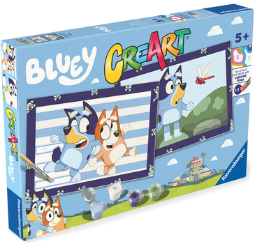 Malowanie po numerach Ravensburger Creart dla dzieci Junior: 2 x Bluey (4005556239610)