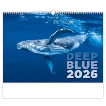 Календар настінний Helma 2026 Deep Blue, 45x31,5 см (N136-26)