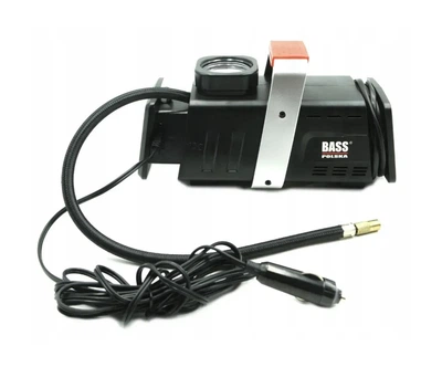Універсальний міні-компресор насос для шин 12V/230V Bass Polska 4521 для авто і дому