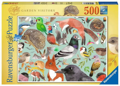Puzzle Ravensburger Mieszkańcy ogrodów 500 elementów 12000658 (4005555006589)