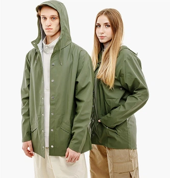 Куртка унисекс Rains Jacket Green S/M Зеленый 1201-OLIVE