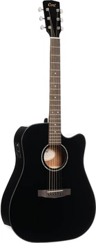Электроакустическая гитара Cort Earth 60CE (Black Gloss)
