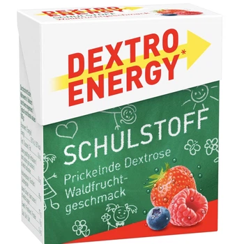 Декстроза Цукерки з виноградним цукром та лісовими ягодами Dextro Energy Traubenzucker Schulstoff Waldfruch 50 г