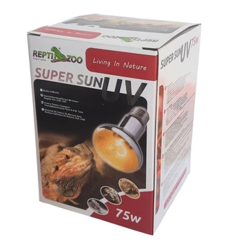 Ртутна лампа Repti-Zoo SuperSun UVA/UVB для пустельних рептилій 75W