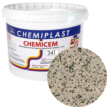 Декоративна штукатурка CHEMICEM 341 мармурово-кварцова 10 кг