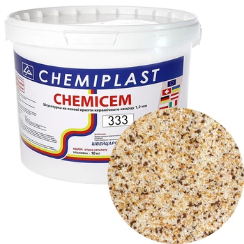 Декоративна штукатурка CHEMICEM 333 мармурово-кварцова 10 кг
