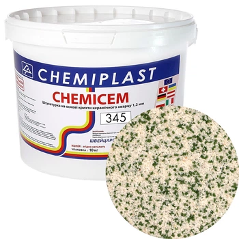 Декоративна штукатурка CHEMICEM 345 мармурово-кварцова 10 кг