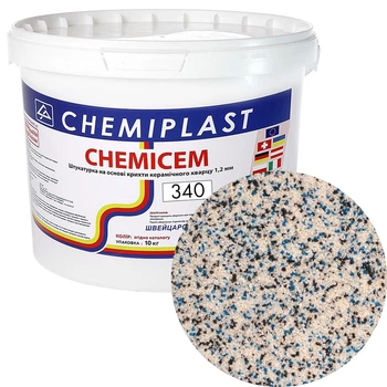 Декоративна штукатурка CHEMICEM 340 мармурово-кварцова 10 кг